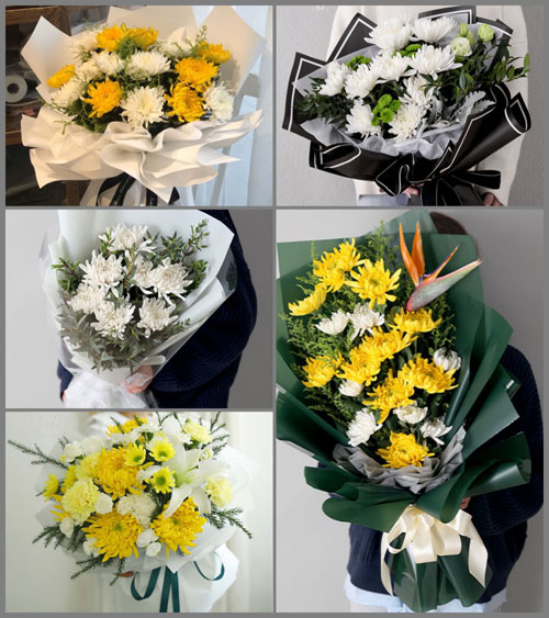 贵州毕节市黔西县谷里镇仙鹅村白事花束代送